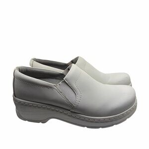 Klogs Women's Size 10 White Leather Orthotic Clogs